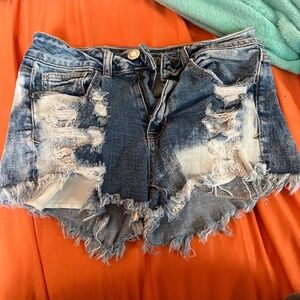 Denim shorts